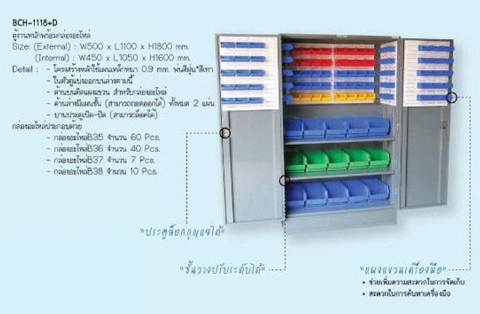 ตู้เก็บกล่องอะไหล่รุ่นCBH-1118D
