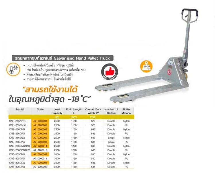 รถยกลากชุบกัลวาไนซ์