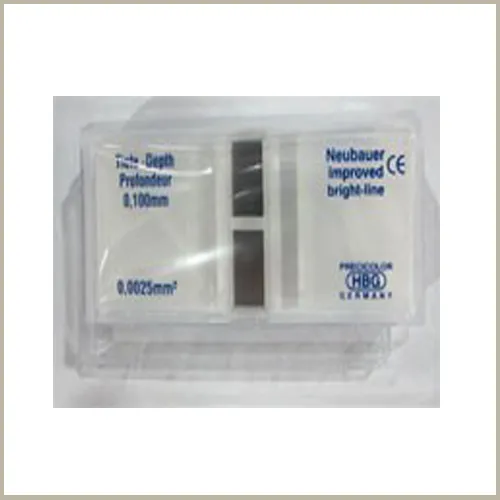 Haemacytometers and 2 coverslips  HBG