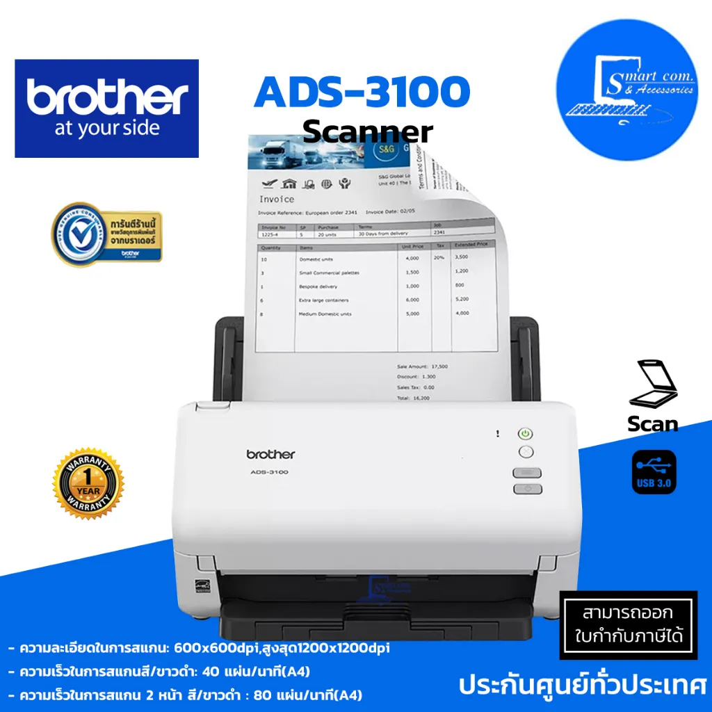 ADS-3100, Scanners