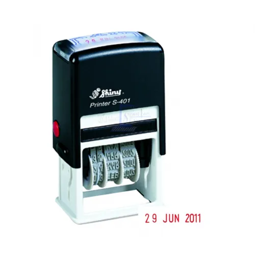 ตรายางวันที่หมึกในตัว PAID Shiny S-401