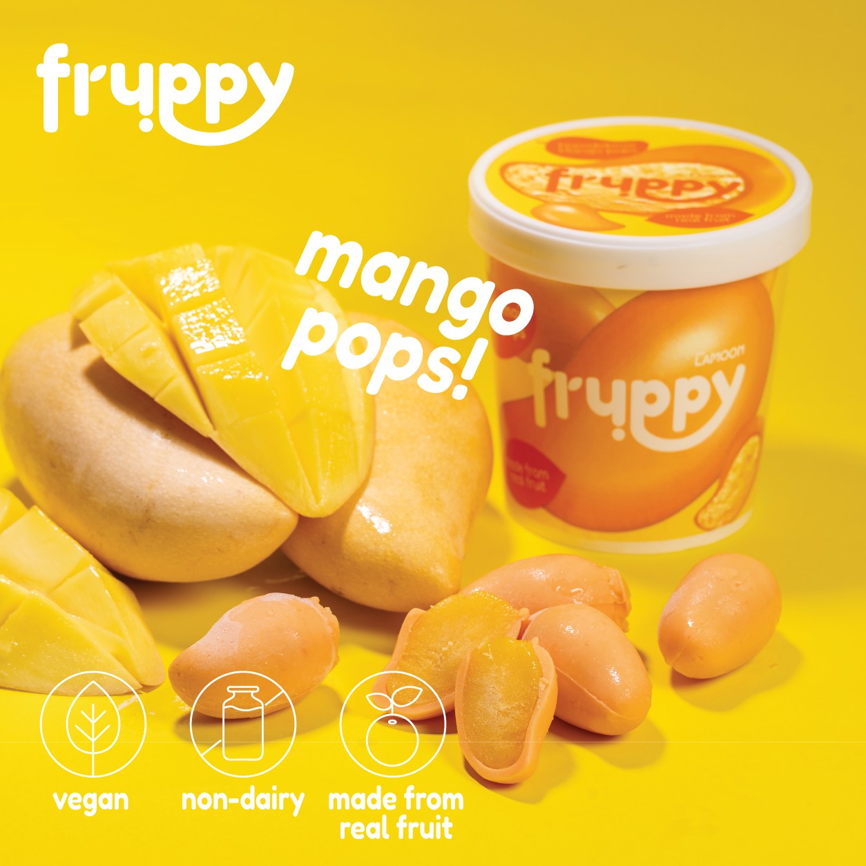FRUPPY Mango Pop ไอศกรีมซอร์เบทมะม่วง