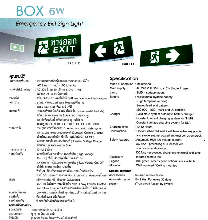 ป้ายแม็กไบร์ท6วัตต์BOX