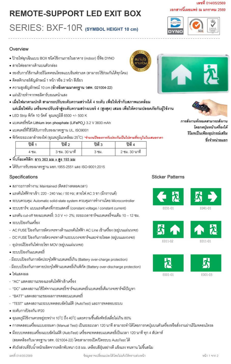 BOXรีโมทBXF10Rfkdr-1
