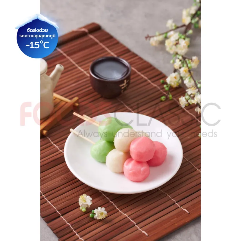 FoodsclassicSW017SANSYOKUDANGOดังโกะ(ขนมแป้งข้าวเจ้า3สี)(2)
