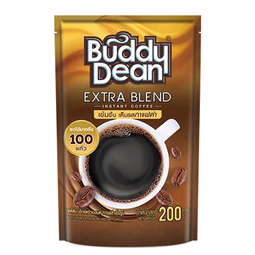 3D-(200-กรัม-ด้านหน้า)-บัดดี้ดีน-เอ็กซ์ตร้าเบลนด์-กาแฟสำเร็จรูป
