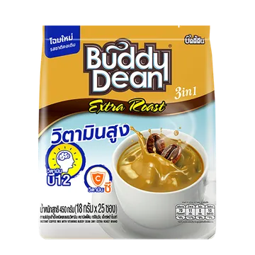 3D-(25-Sachets-ด้านหน้า)-Buddy-Dean-3in1-Extra-Roast