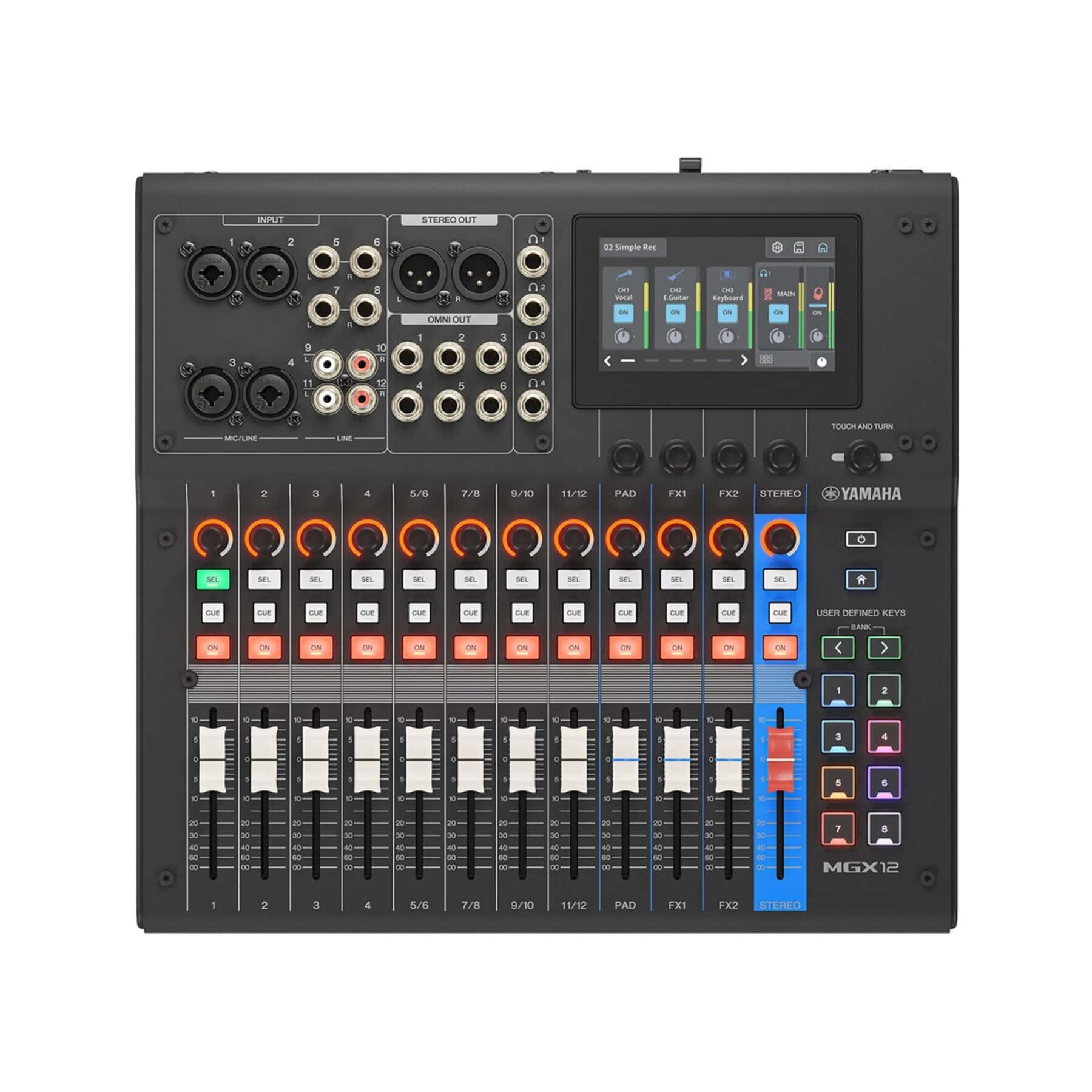 YAMAHA-MGX12-BK-ATPROSOUND