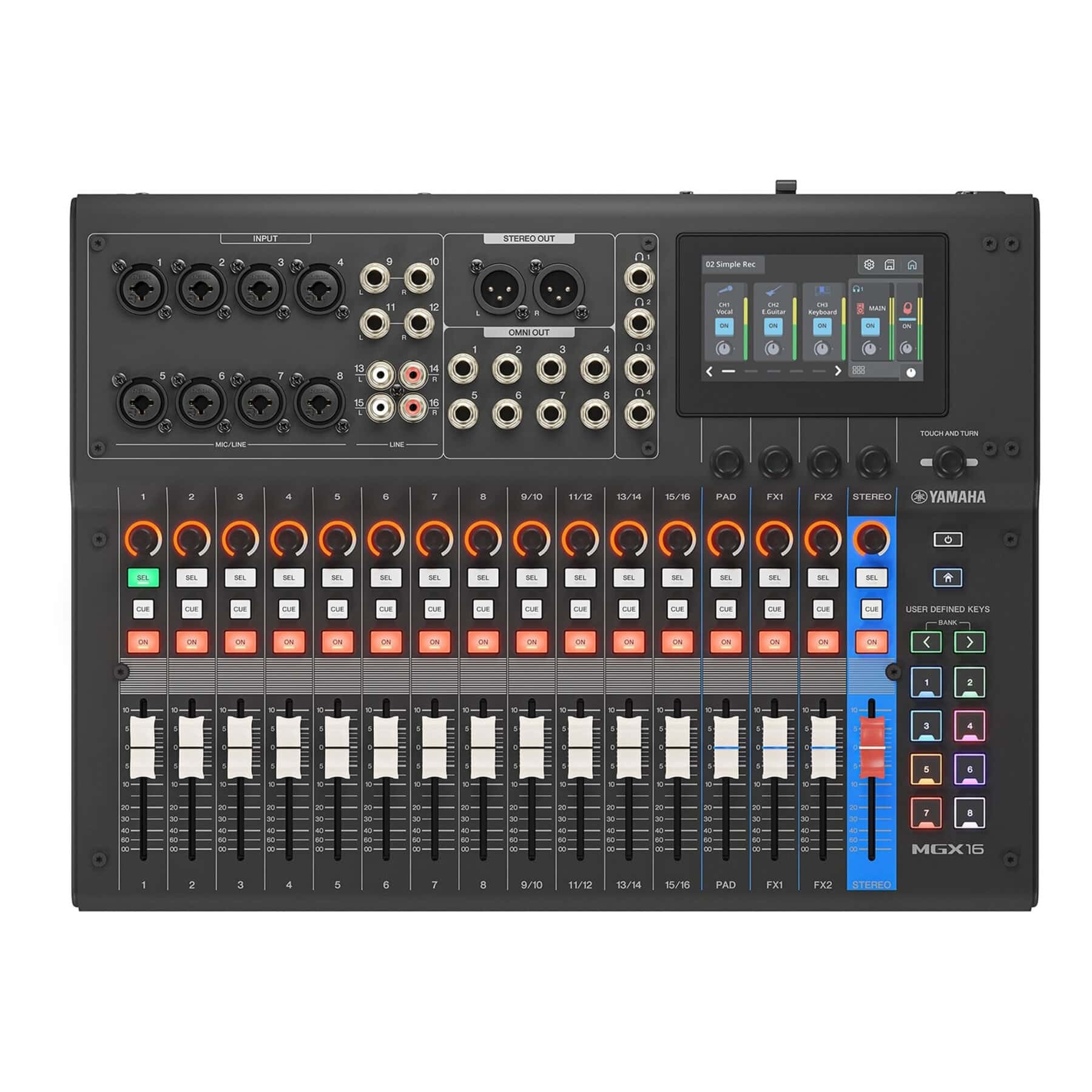YAMAHA-MGX16-BK-ATPROSOUND