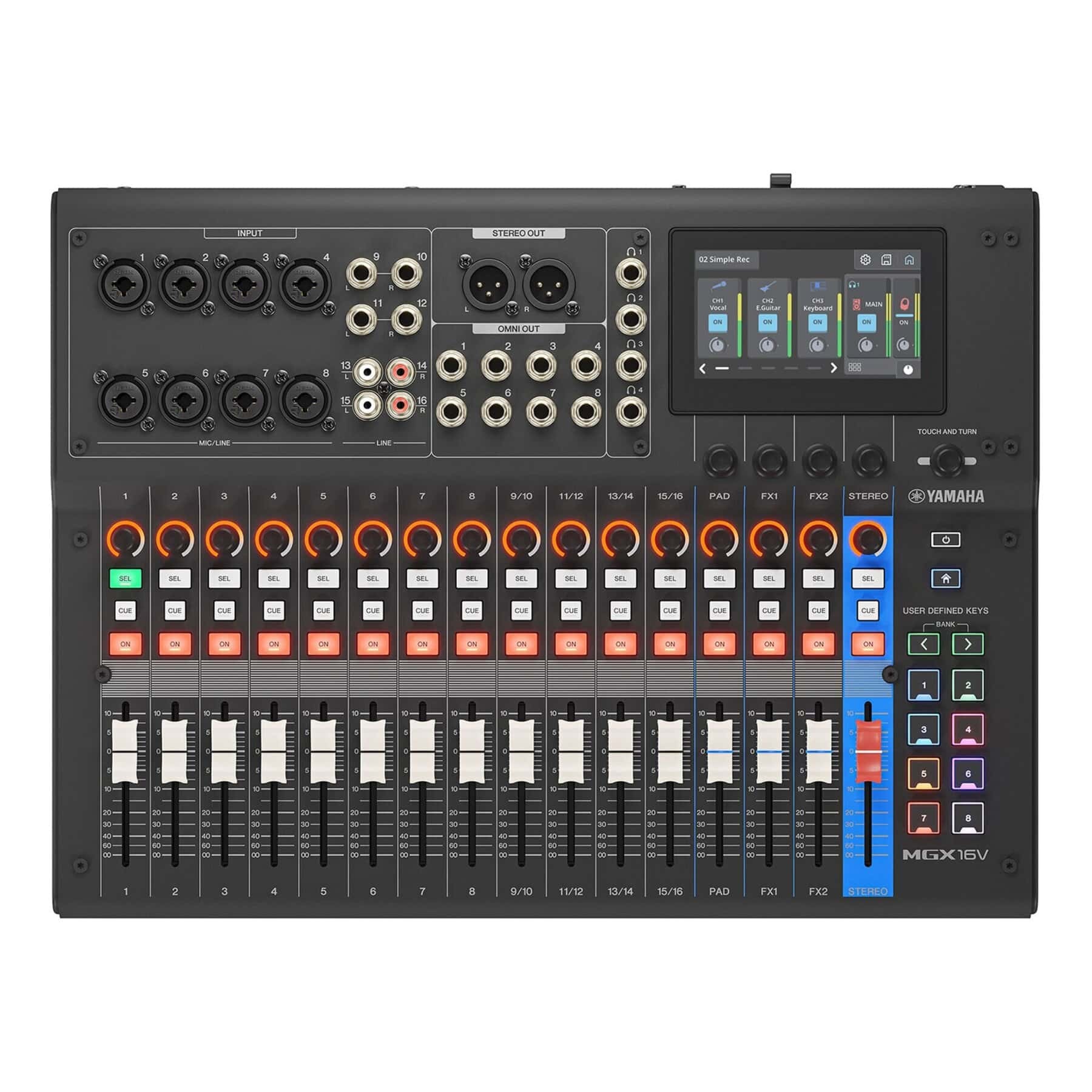 YAMAHA-MGX16V-BK-ATPROSOUND