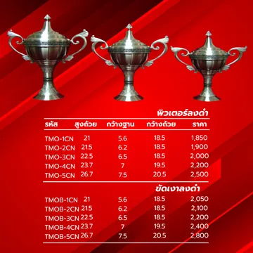 พิวเตอร์ถ้วยพระราชทานอลิตาถ้วยรางวัล12