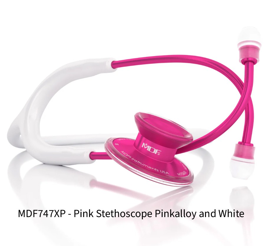 MDF747XP-PinkStethoscopePinkalloyandWhite