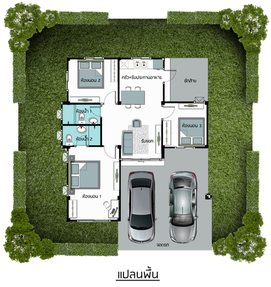 แปลนพื้นแบบB