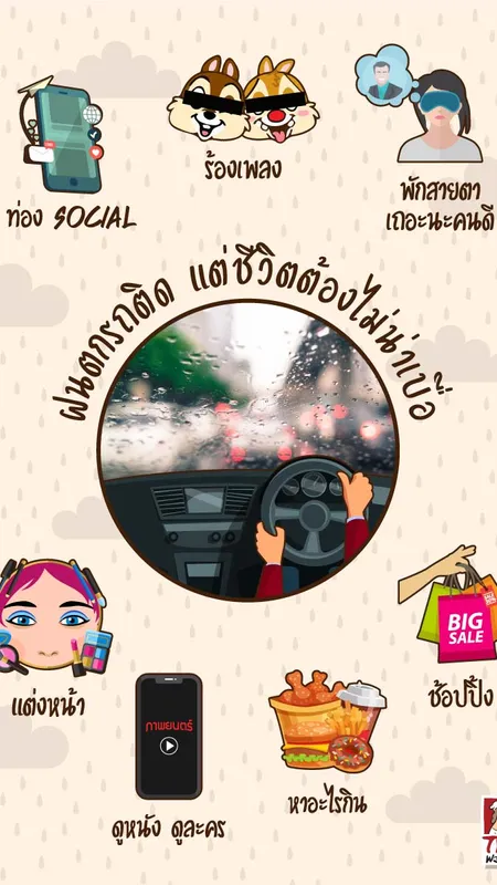 ฝนตกรถติด2-แฟรนไชส์เดอะวอฟเฟิล