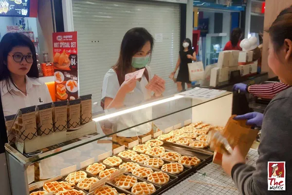 TheWaffleสาขาMRTสุขุมวิท04-เดอะวอฟเฟิลแฟรนไชส์