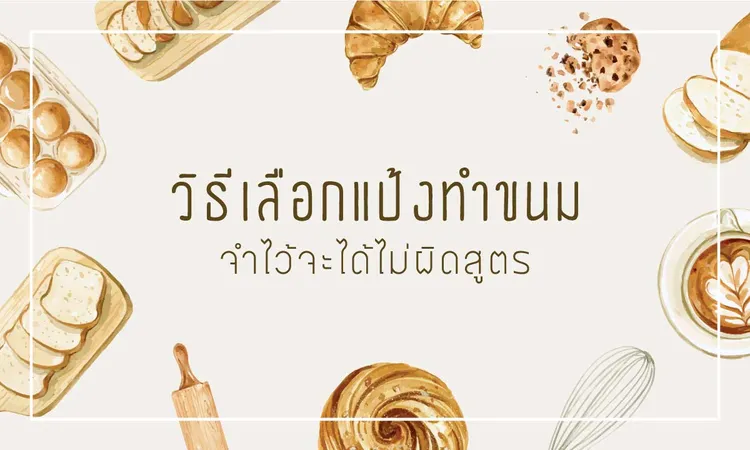 วิธีเลือกแป้งทำขนมจำไว้จะได้ไม่ผิดสูตร0-เดอะวอฟเฟิลแฟรนไชส์