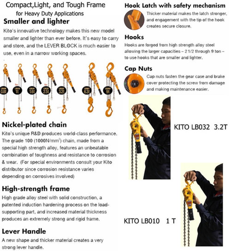KITO LEVER HOIST L5