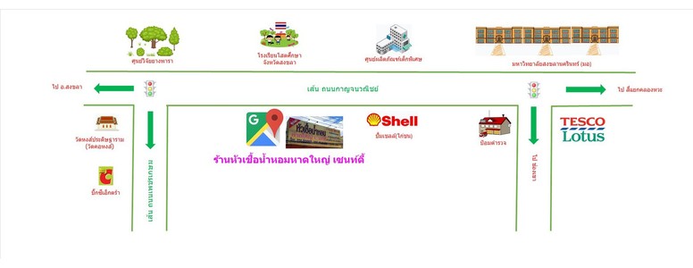 แผนที่หาดใหญ่