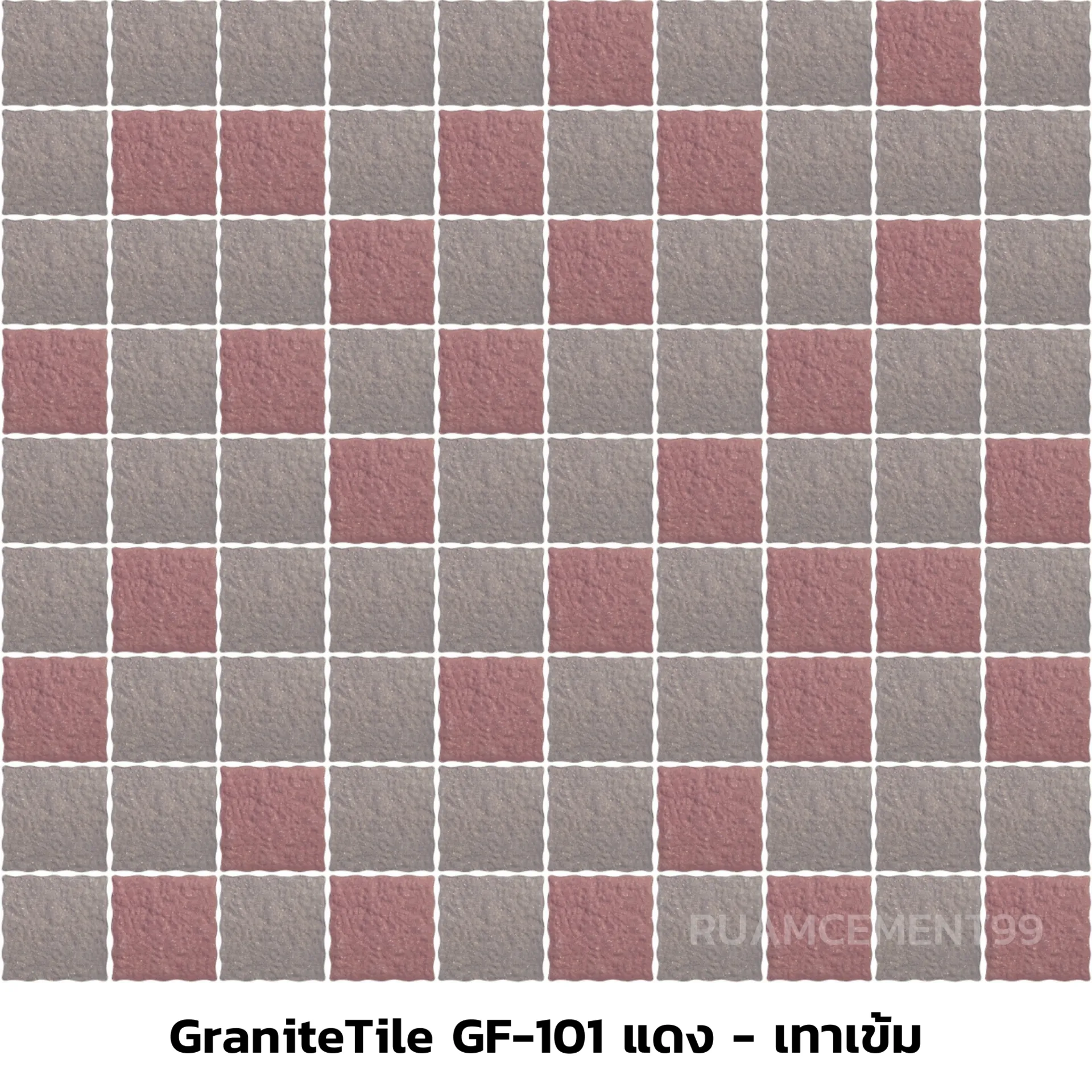 GraniteTileGF-101แดง-เทาเข้ม