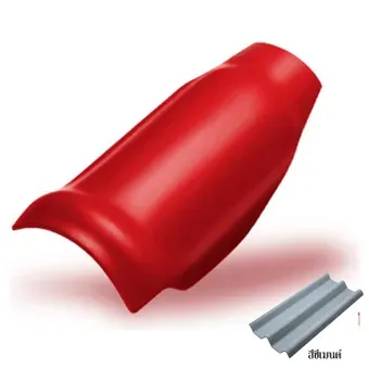 ครอบโค้งตะเข้-ลอนคู่ไฮบริด-สีซีเมนต์