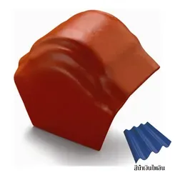 ครอบโค้งปิดปลาย-ระบบครอบ3ชิ้น-สีน้ำเงินไพลิน
