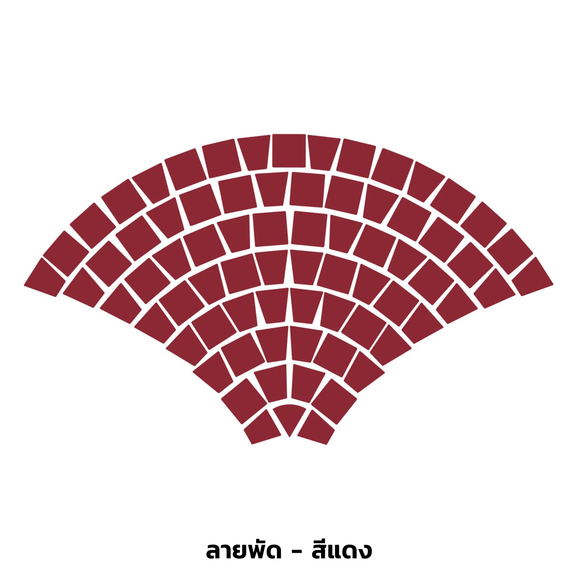 ลายพัด-สีแดง