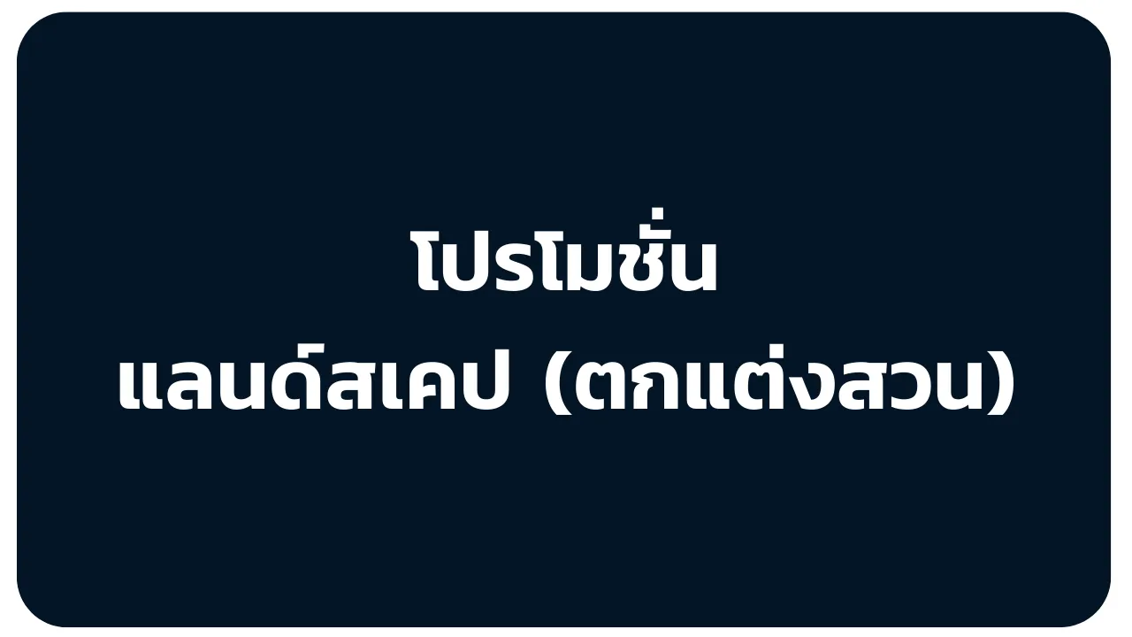 โปรโมชั่นแลนด์สเคป