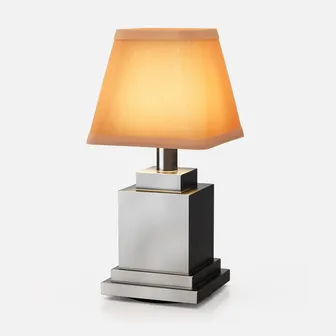 RitzNickelPlatedForgedBrassBaseParchmentShade