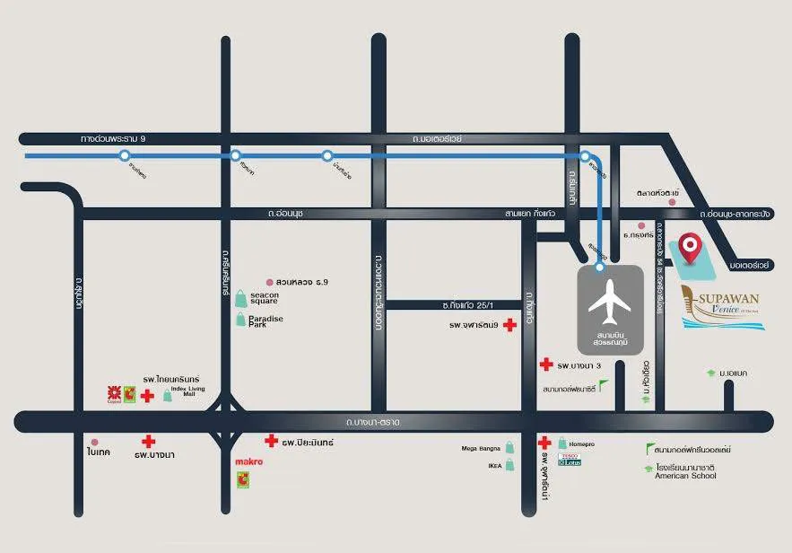แผนที่โครงการลาดกระบัง