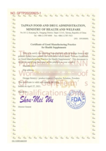 FDACertificate