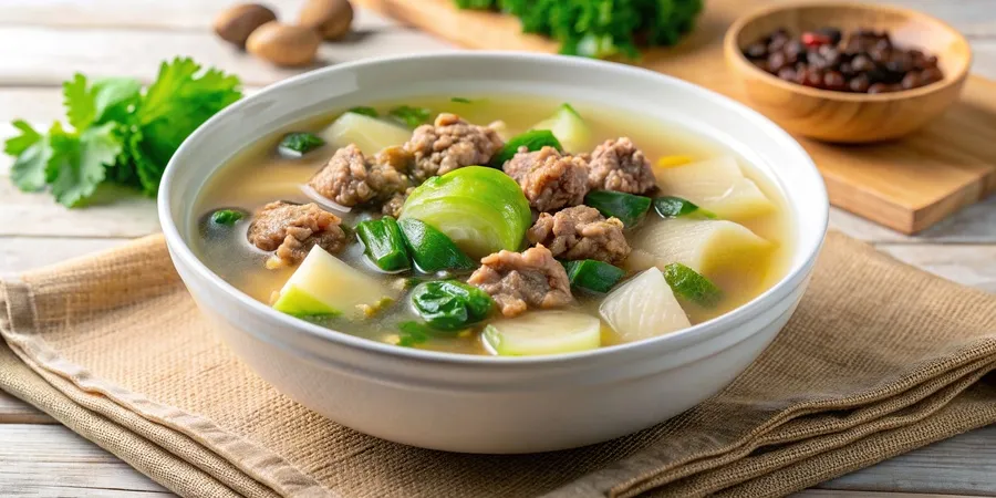 ต้มจืดฟักเต้าหู้หมูสับ