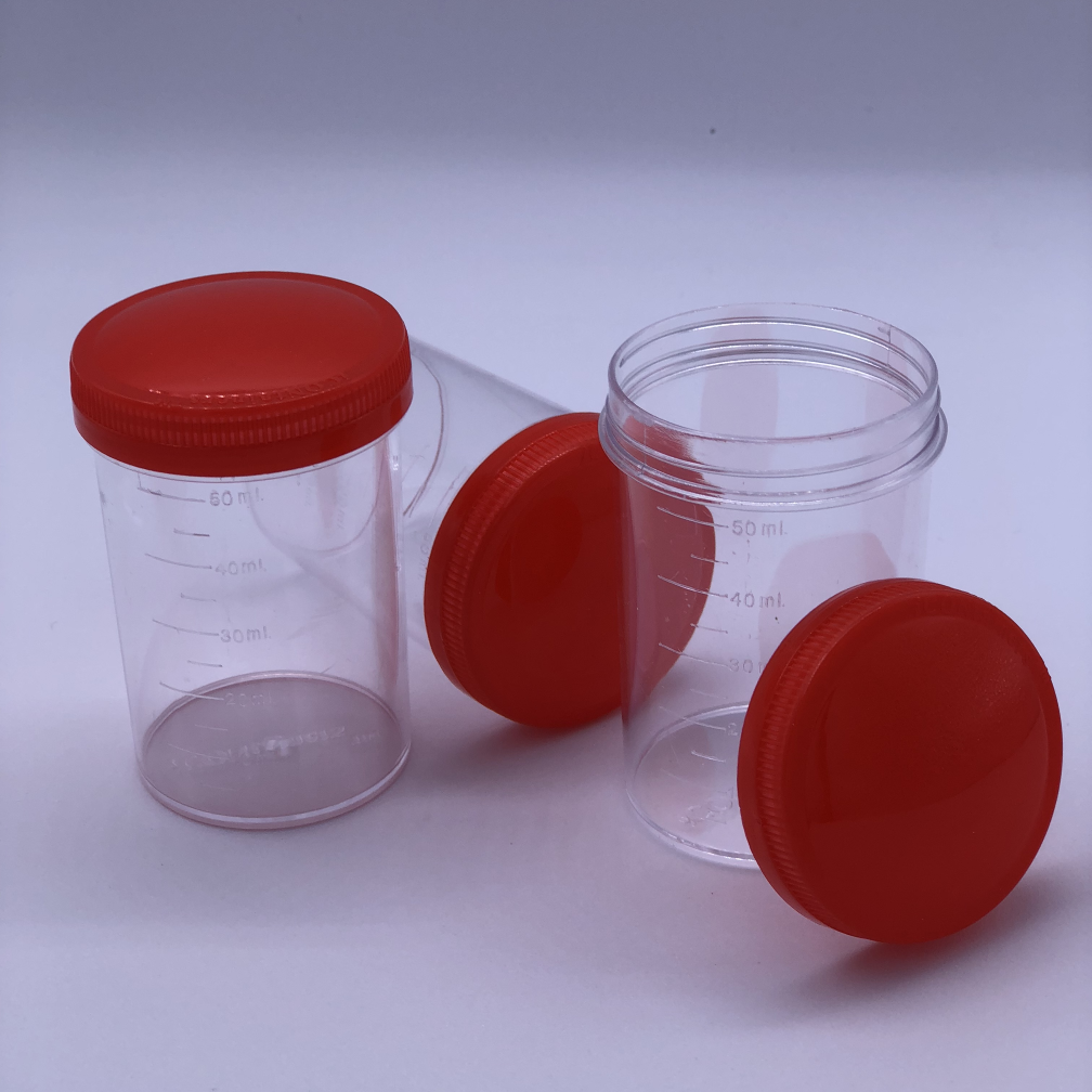 60ML Plastic containers with screw cap