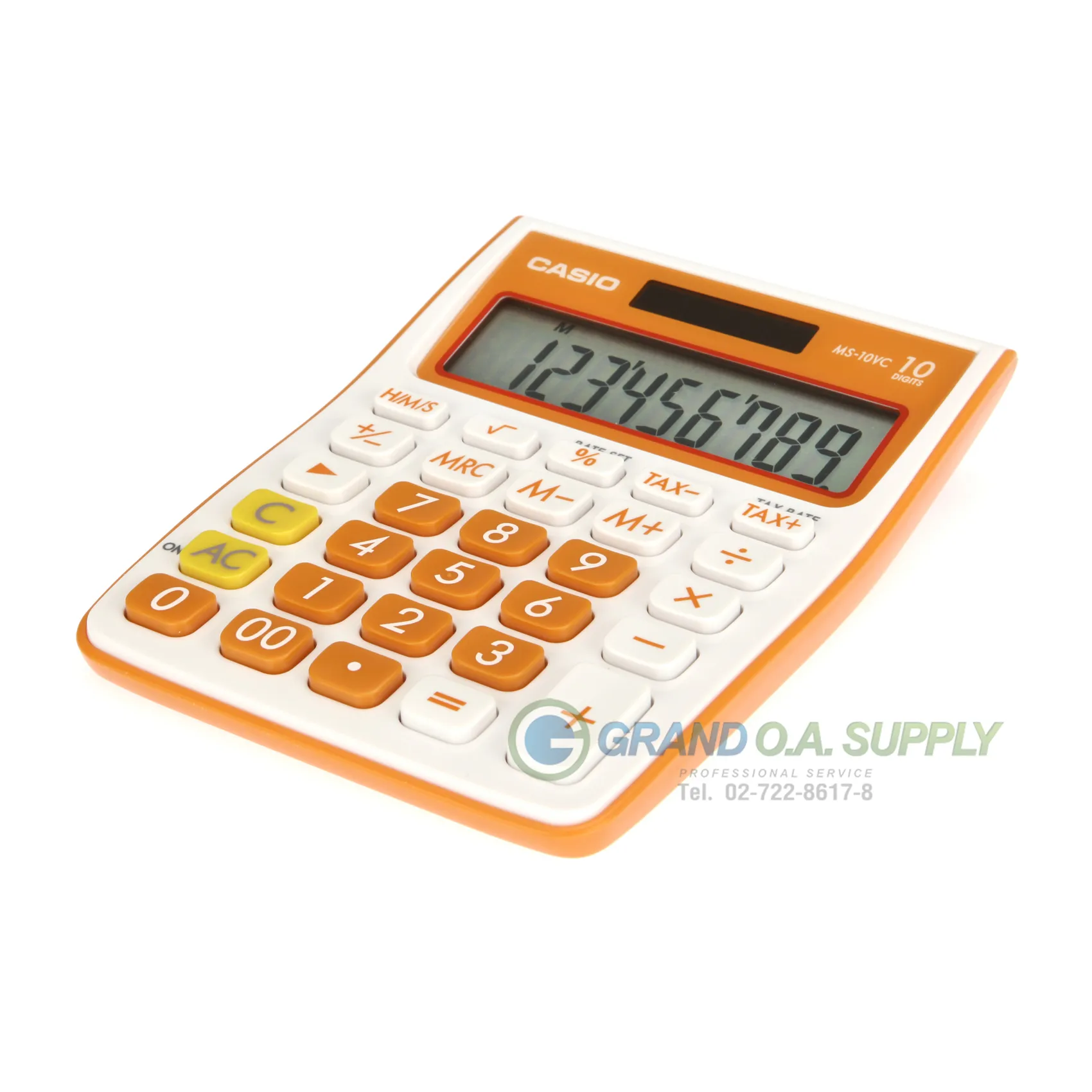 เครื่องคิดเลข คาสิโอ MS-10VC OE (ส้ม)