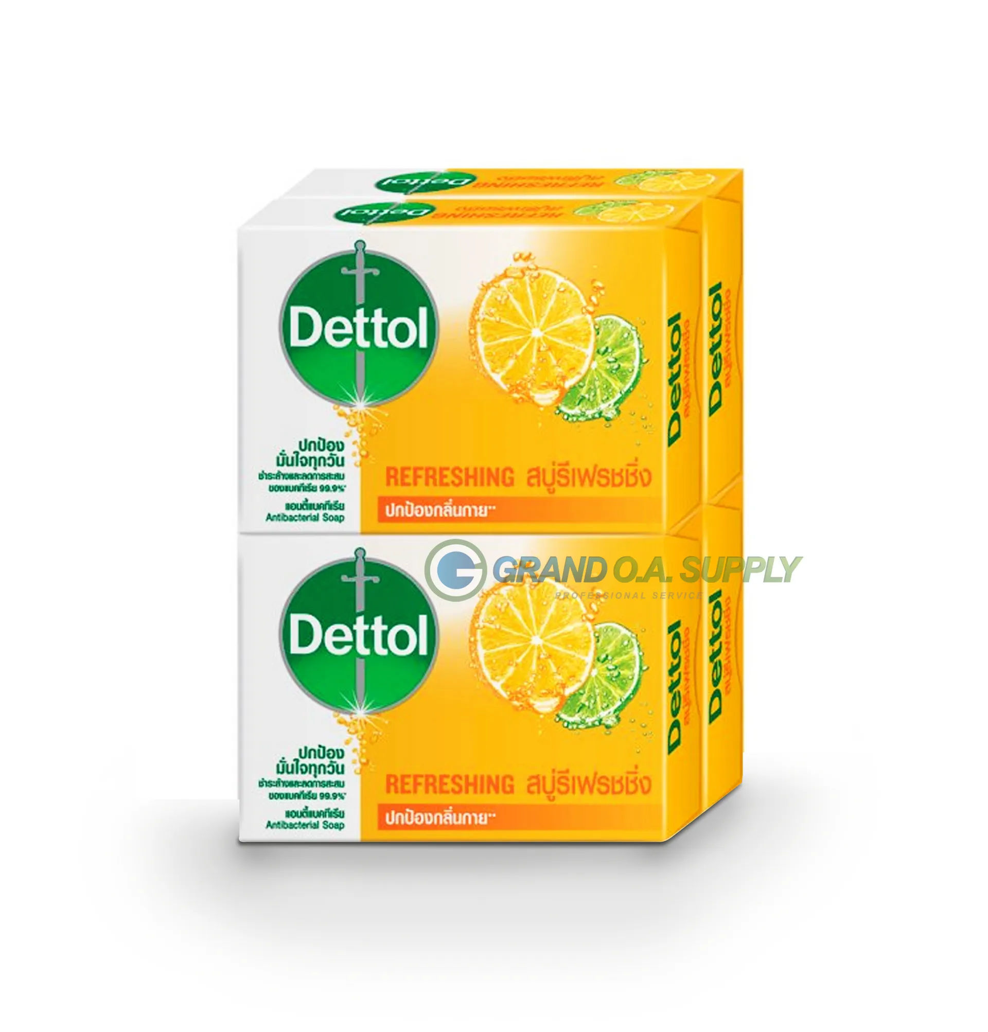 สบู่ Dettol แอนตี้แบคทีเรีย สูตรรีเฟรชชิ่ง 100 กรัม แพ็ค 4