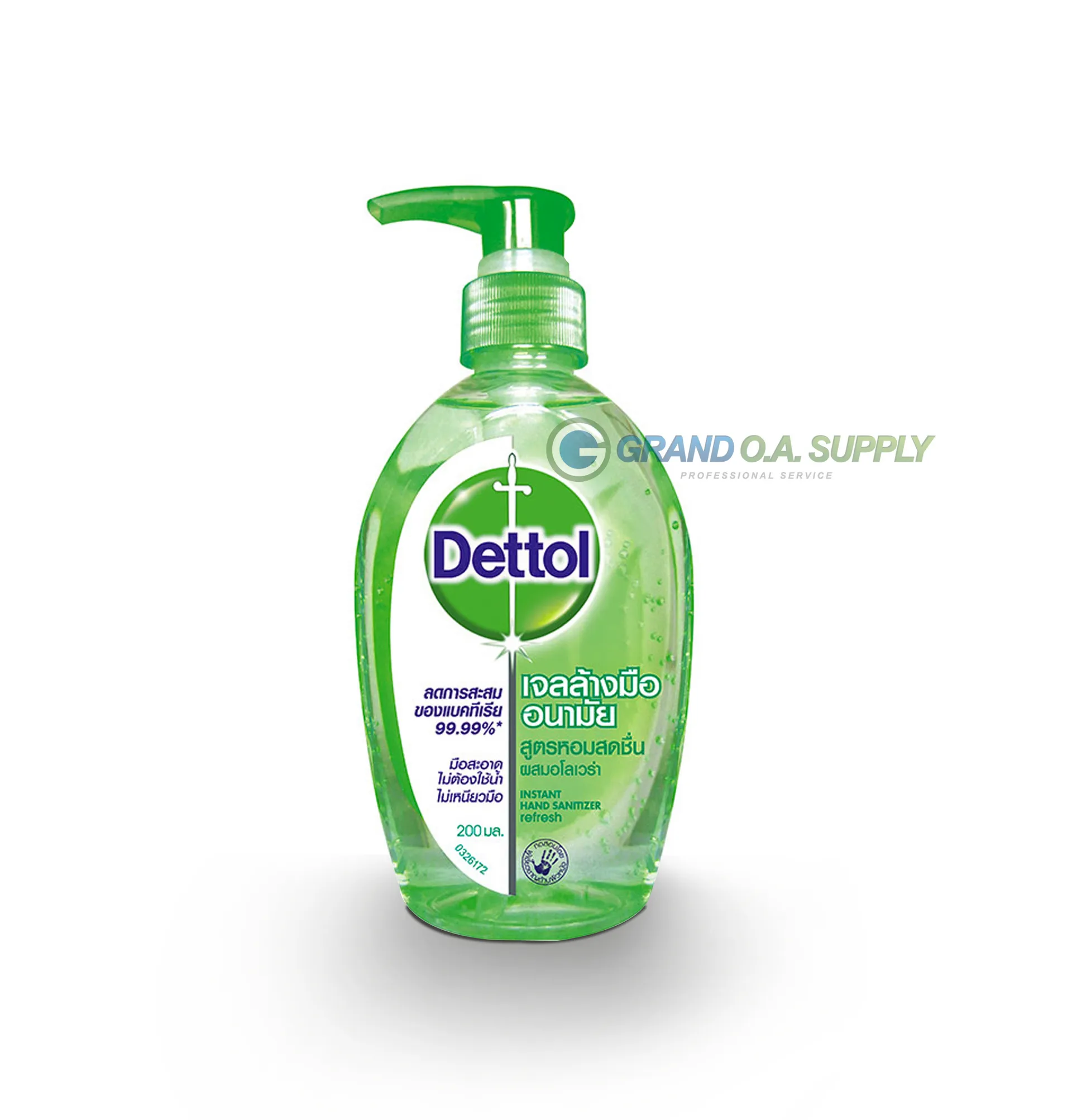 เจลล้างมืออนามัย DETTOL ผสมอโลเวล่า 200 มล.