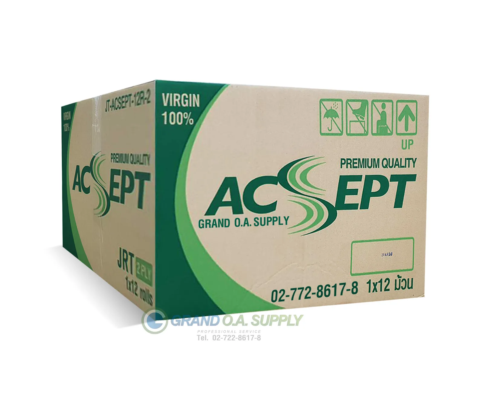 กระดาษชำระ ACSEPT Green 2 ชั้น