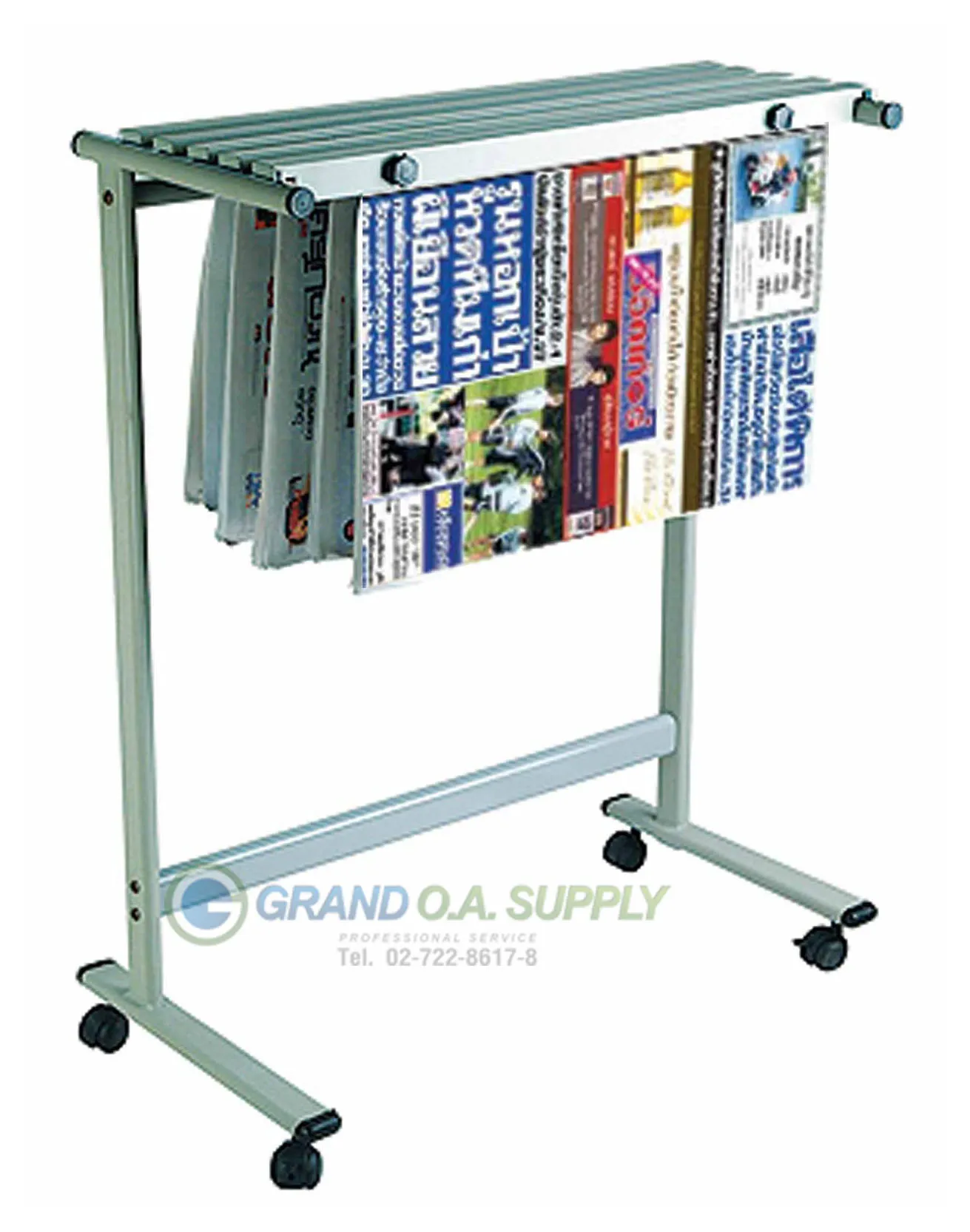 ท่ี่เเขวนหนังสือพิมพ์เหล็กลัคกี้ NMG-3016