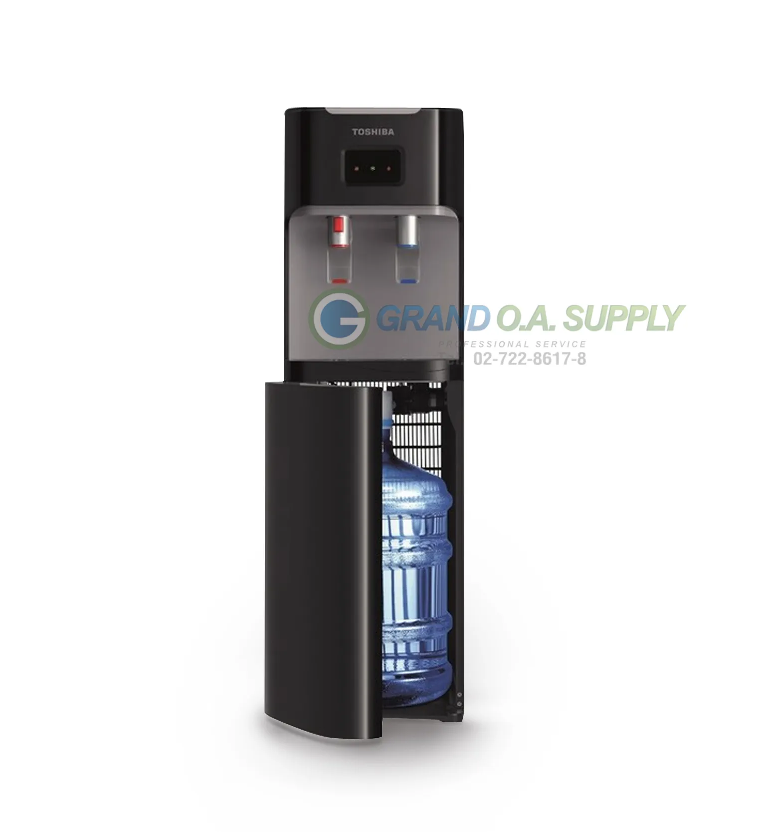 ตู้น้ำร้อน-เย็นถังเก็บด้านล่างโตชิบา RWF-W1669BK(K1)