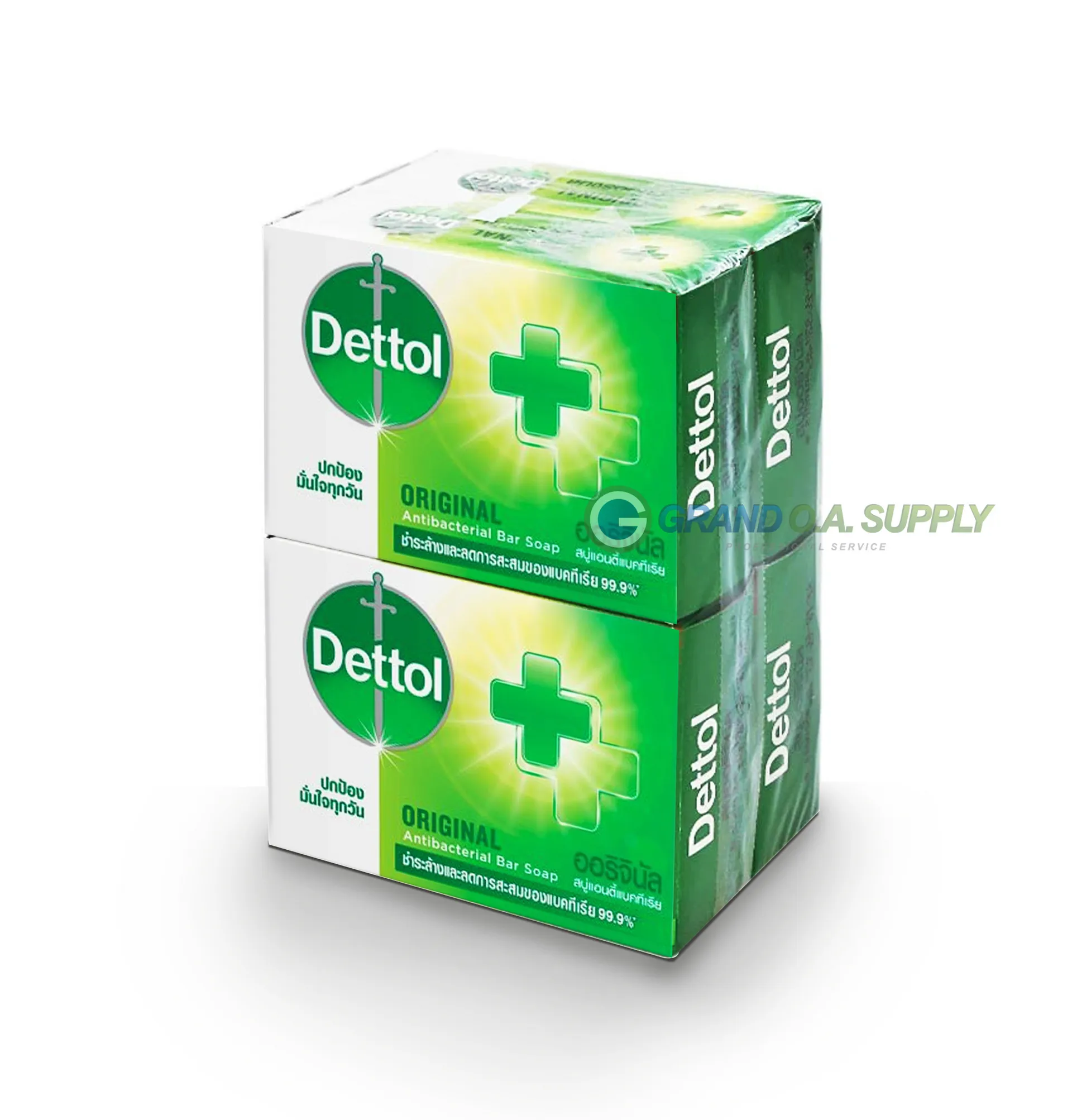สบู่ Dettol แอนตี้แบคทีเรีย สูตรออริจินัล (แพ็ก 4 ก้อน)