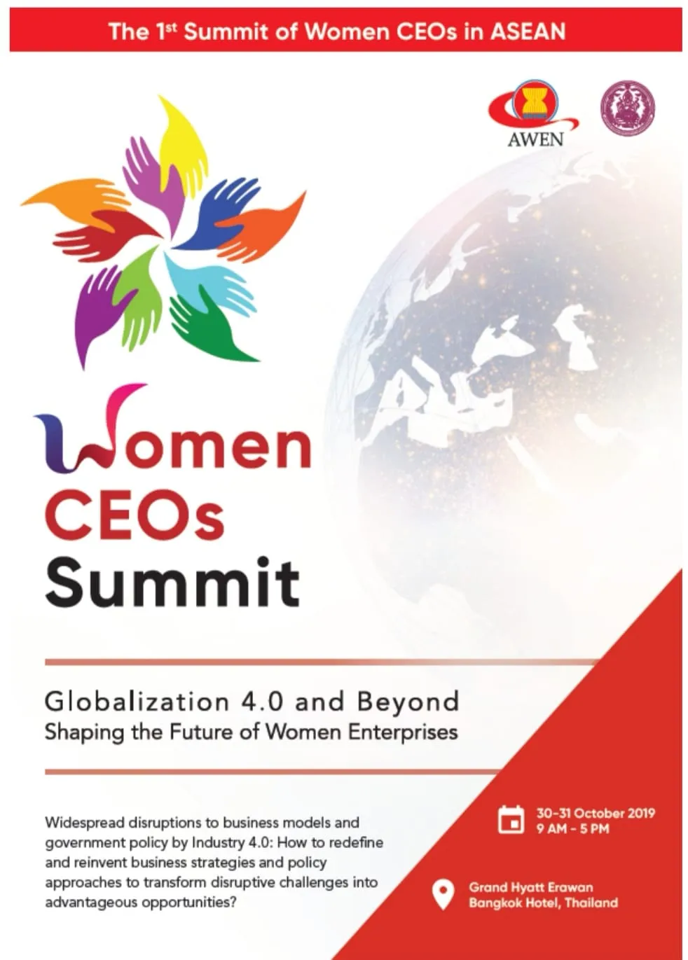 30-31Oct2019WomenCeoSummitGrandHyattErawan