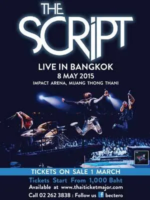 8May2015TheScriptliveinBangkokImpactArena