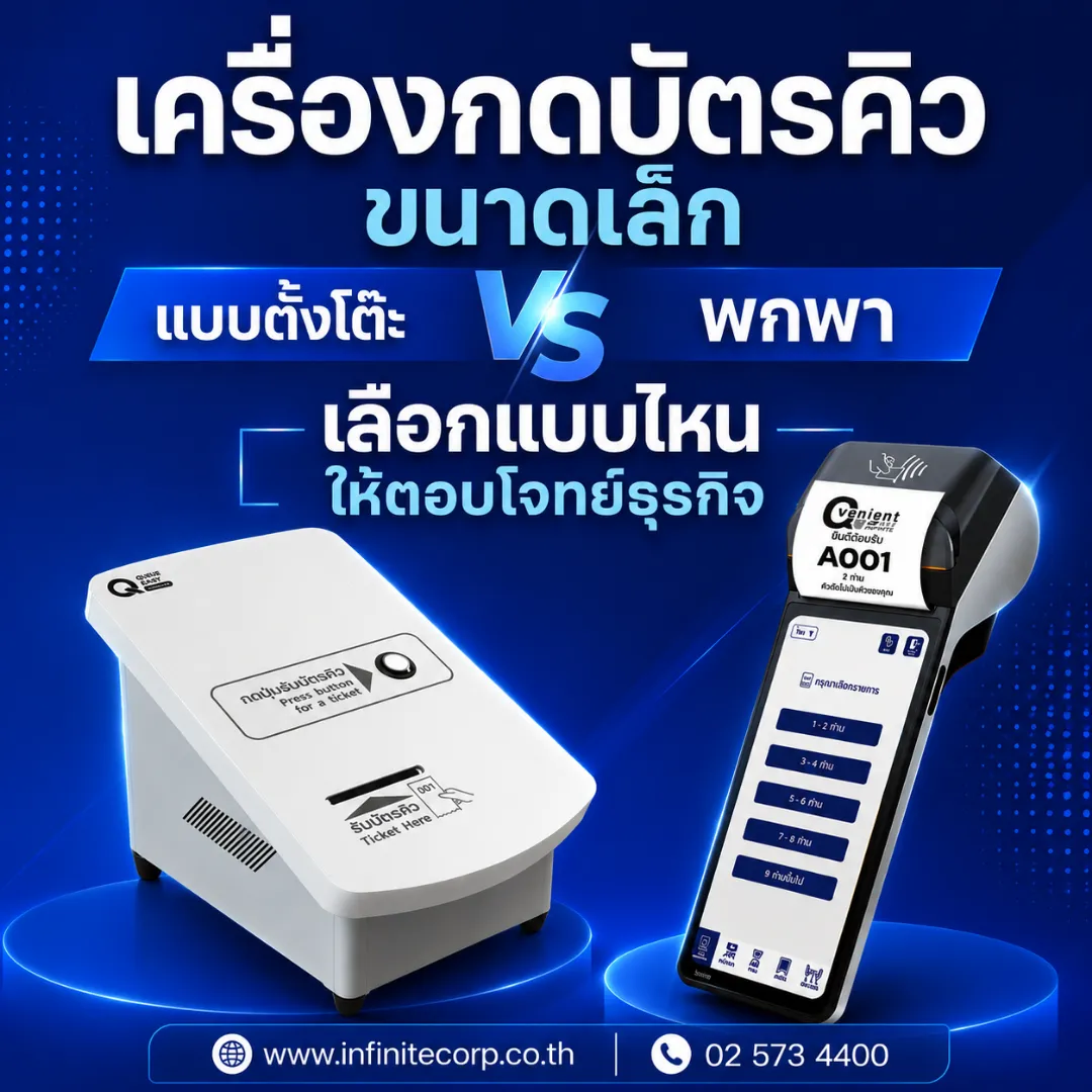 เครื่องกดบัตรคิวขนาดเล็ก