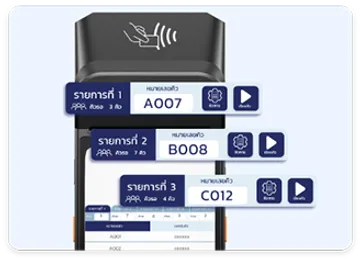 เครื่องออกบัตรคิวโปรแกรมจัดการคิวPOS