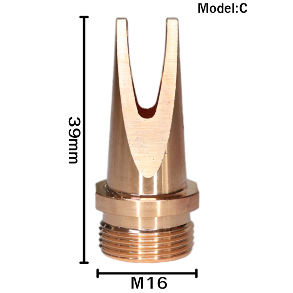 หัว Nozzle M16 Model C สำหรับเครื่องเชื่อมเลเซอร์ไฟเบอร์