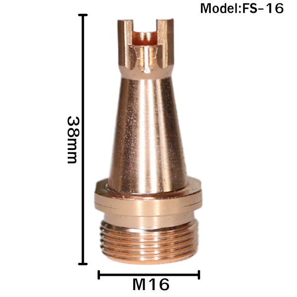 หัว Nozzle M16 Model FS-16 สำหรับเครื่องเชื่อมเลเซอร์ไฟเบอร์