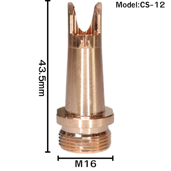 หัว Nozzle M16 Model CS-12 สำหรับเครื่องเชื่อมเลเซอร์ไฟเบอร์
