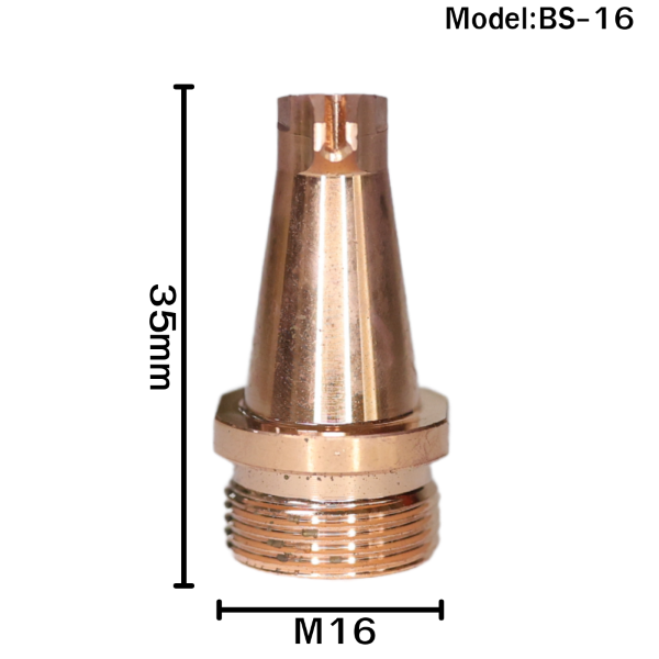 หัว Nozzle M16 Model BS-16 สำหรับเครื่องเชื่อมเลเซอร์ไฟเบอร์