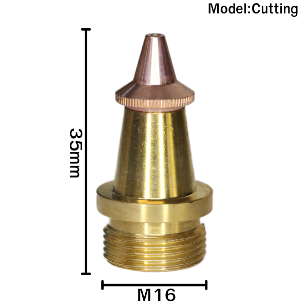 หัว Nozzle M16 Model H-Cutting สำหรับเครื่องเชื่อมเลเซอร์ไฟเบอร์