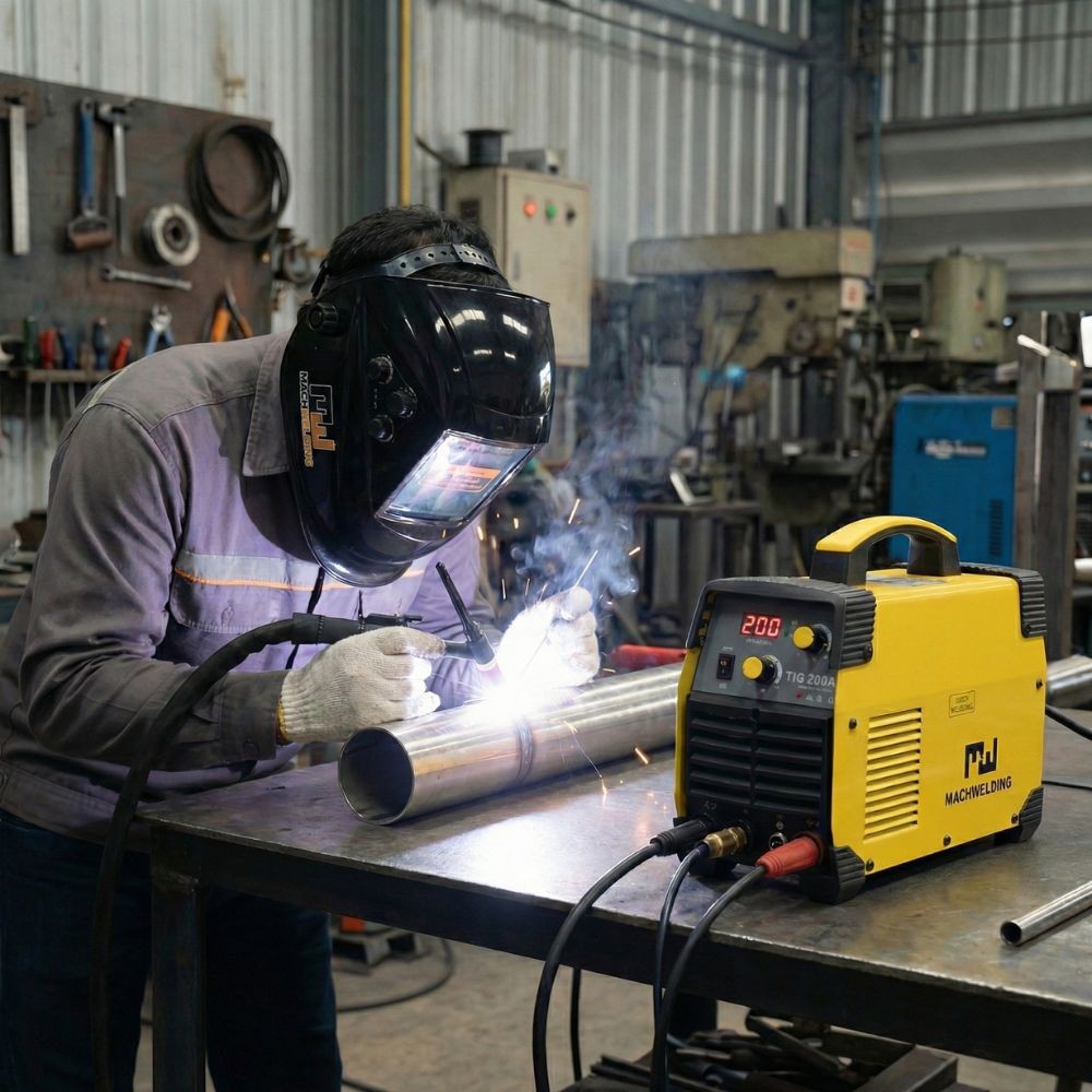 เครื่องเชื่อมอาร์กอน MACHWELDING TIG 200S
