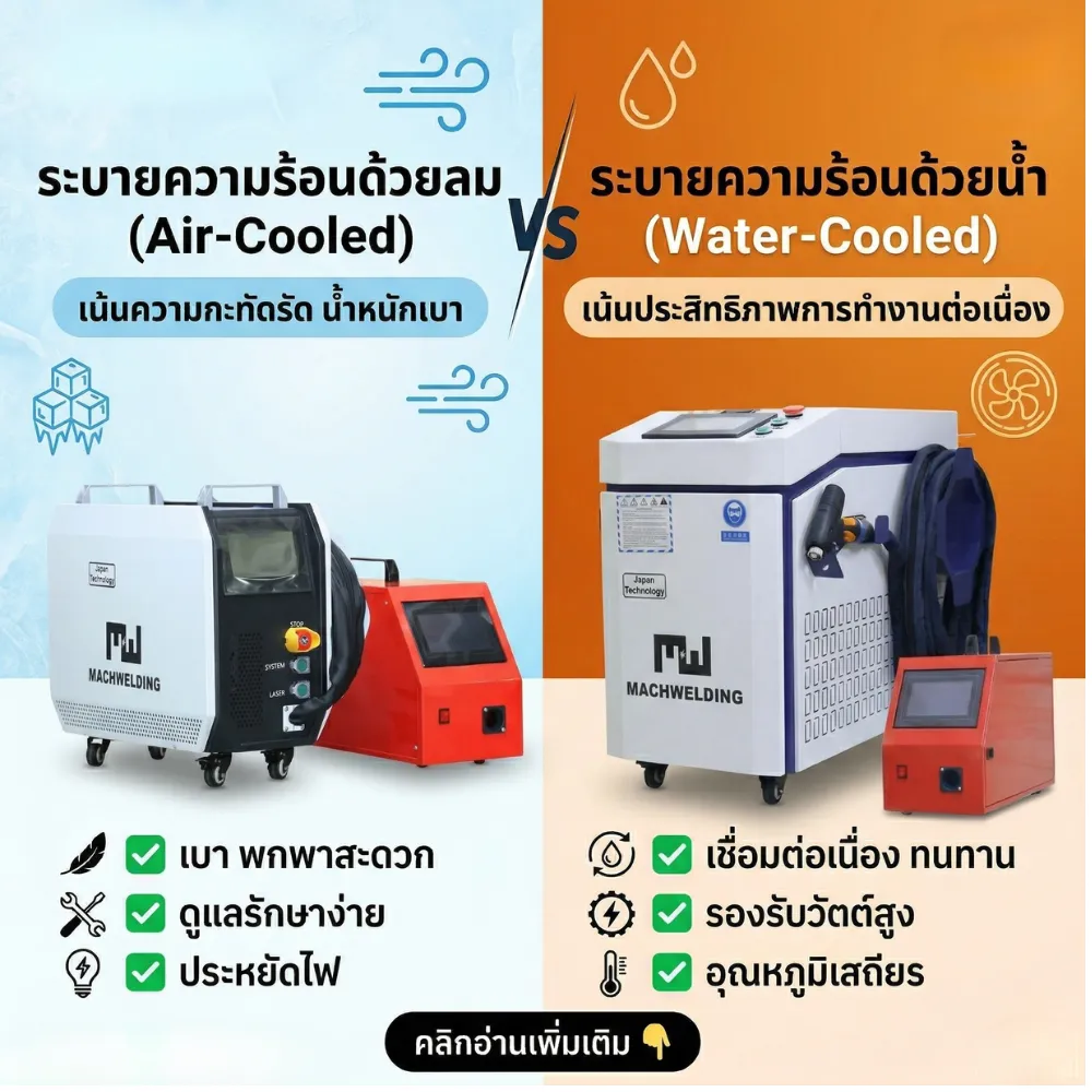 เปรียบเทียบ-เครื่องเชื่อมเลเซอร์-air-cool-vs-water-cool-แบบไหนดี-welding-inter-2017